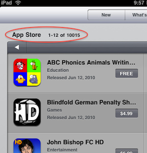 �O����(y��ng)���̵ꔵ(sh��)��(j��)�@ʾ��iPad��(y��ng)���ѽ�(j��ng)ͻ��1�f��